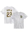 Outerstuff Juniors Fernando Tatis Jr. White San Diego Padres Name Number Sequin V-neck Top In White