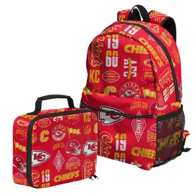 Outerstuff Kansas City Chiefs Backpack And Lunchbox Set In Red