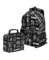Outerstuff Las Vegas Raiders Backpack And Lunchbox Set In Black