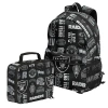 Outerstuff Las Vegas Raiders Backpack And Lunchbox Set In Black