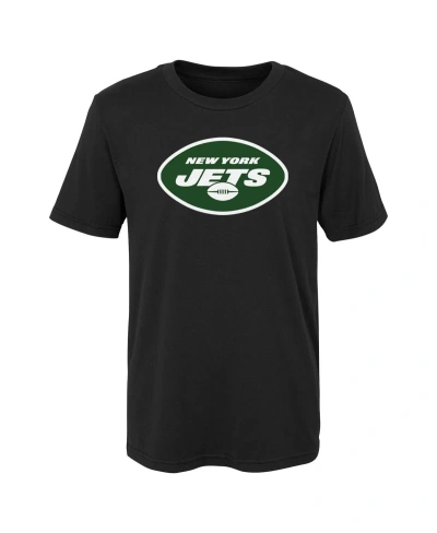 Outerstuff Kids' Little Boys And Girls Black New York Jets Primary Logo T-shirt