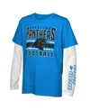 Outerstuff Little Boys And Girls Carolina Panthers In The Mix T-shirt Combo Set In Blue