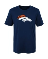 Outerstuff Little Boys And Girls Navy Denver Broncos Primary Logo T-shirt In Navy