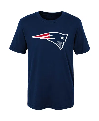 Outerstuff Kids' Big Boys Navy New England Patriots Primary Logo T-shirt