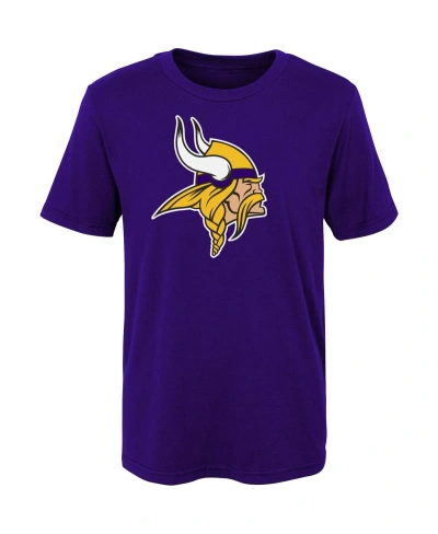 Outerstuff Kids' Little Boys And Girls Purple Minnesota Vikings Primary Logo T-shirt