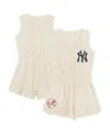 Outerstuff Toddler Cream New York Yankees Power Tank Romper In White