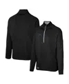 Outerstuff Men's Black Carolina Panthers Grind Iron Quarter-zip Top In Black