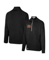 Outerstuff Men's Black Cincinnati Bengals Grind Iron Quarter-zip Top In Black