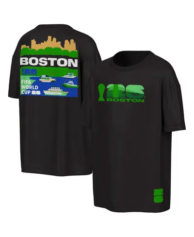 Outerstuff Men's Black Fifa World Cup 2026 Boston Big City Poster T-shirt In Blue