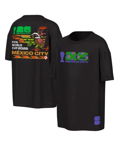 Outerstuff Men's Black Fifa World Cup 2026 Mexico City Big City Poster T-shirt In Multi