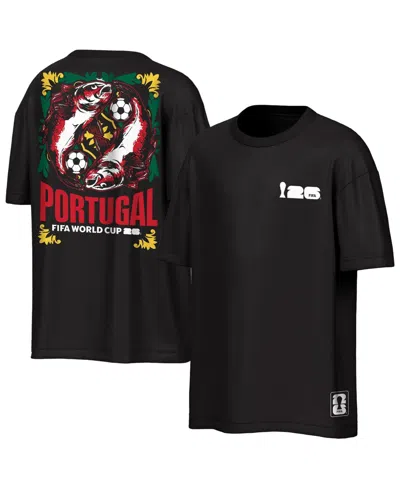 Outerstuff Men's Black Portugal Fifa World Cup 2026 Rally Oversized T-shirt