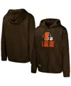 Outerstuff Men's Brown Cleveland Browns Streak Fleece Pullover Hoodie In Brown