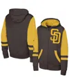 Outerstuff Men's Brown San Diego Padres Stadium Color Block Full-zip Hoodie In Brown
