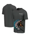 OUTERSTUFF MEN'S CHARCOAL MCLAREN F1 TEAM ON THE TRACK T-SHIRT