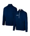 Outerstuff Men's College Navy Seattle Seahawks Grind Iron Quarter-zip Top In College Navy