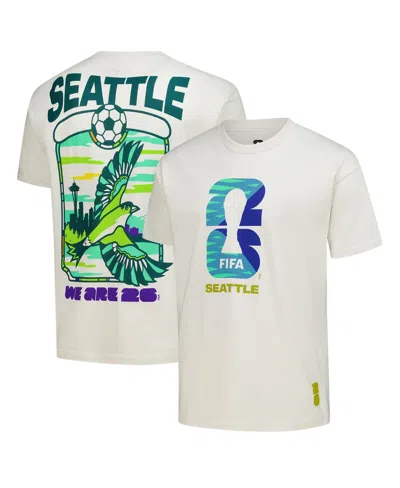 Outerstuff Men's Cream 2026 Fifa World Cup Seattle Host City Local Oversized T-shirt In White