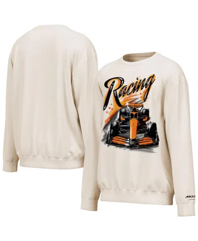 Outerstuff Men's Cream Mclaren F1 Team Drive Fast Washed Pullover Sweatshirt