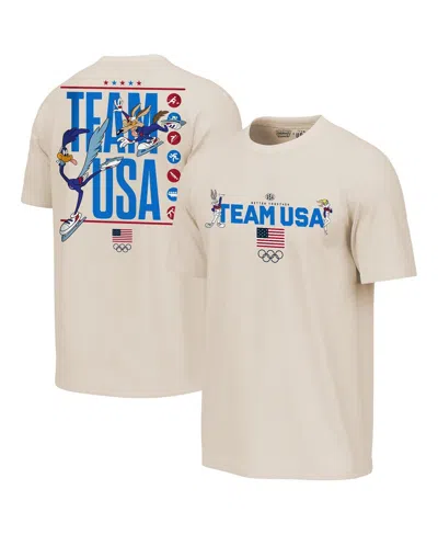 Outerstuff Men's Cream Team X Looney Tunes Chased T-shirt In White