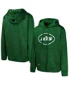 Outerstuff Men's Green New York Jets Streak Fleece Pullover Hoodie In Green