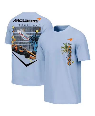 Outerstuff Men's Light Blue Mclaren F1 Team 2025 Las Vegas Grand Prix Washed T-shirt