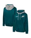 Outerstuff Men's Midnight Green Philadelphia Eagles Replay Fashion Graphic Full-zip Hoodie Jacket In Green