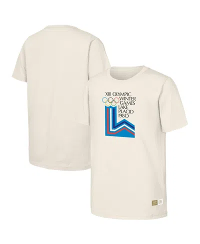 Outerstuff Men's Natural 1980 Lake Placid Games Olympic Heritage T-shirt