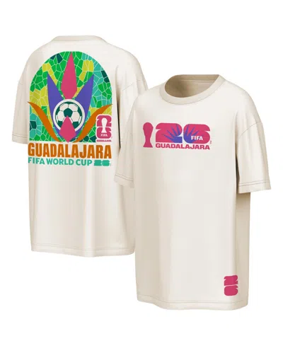 Outerstuff Men's Natural Fifa World Cup 2026 Guadalajara Big City Poster T-shirt In Neutral