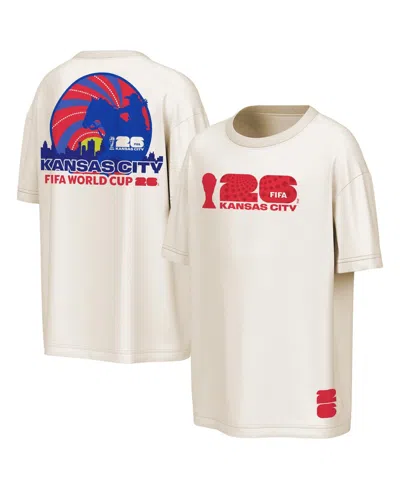 Outerstuff Men's Natural Fifa World Cup 2026 Kansas City Big City Poster T-shirt In Neutral