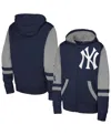 Outerstuff Men's Navy New York Yankees Stadium Color Block Full-zip Hoodie In Blue