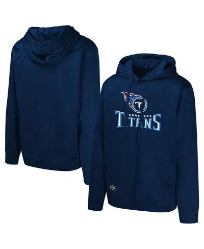 Outerstuff Men's Navy Tennessee Titans Streak Fleece Pullover Hoodie In Blue