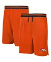 Outerstuff Men's Orange Denver Broncos Cool Down Tri-color Elastic Training Shorts In Orange