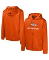 Outerstuff Orange Denver Broncos Streak Fleece Pullover Hoodie In Orange