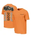 Outerstuff Men's Orange Mclaren F1 Team City Line Up Washed T-shirt