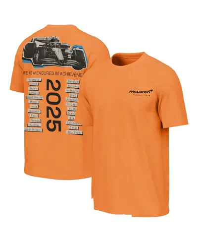 Outerstuff Men's Orange Mclaren F1 Team City Line Up Washed T-shirt