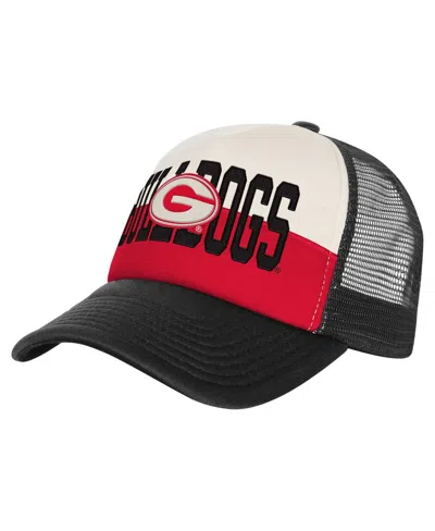 Outerstuff Men's  Red/cream Georgia Bulldogs Modern Fan Trucker Adjustable Hat In Multi