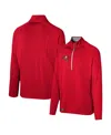 Outerstuff Men's Red Tampa Bay Buccaneers Grind Iron Quarter-zip Top In Red