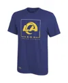 Outerstuff Men's Royal Los Angeles Rams Combine Authentic Clutch T-shirt In Royal
