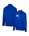 Outerstuff Men's Royal New York Giants Grind Iron Quarter-zip Top In Royal