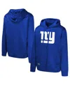 Outerstuff Men's Royal New York Giants Streak Fleece Pullover Hoodie In Blue
