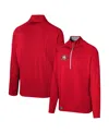 Outerstuff Men's Scarlet San Francisco 49ers Grind Iron Quarter-zip Top In Scarlet