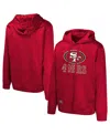Outerstuff Scarlet San Francisco 49ers Streak Fleece Pullover Hoodie In Scarlet