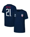 Outerstuff Men's Timothy Weah Navy Usmnt Name Number T-shirt In Navy