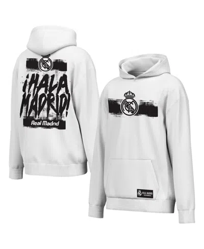 Outerstuff Men's White Real Madrid Chant Hoodie In Black