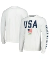 OUTERSTUFF MEN'S WHITE TEAM USA UNITED WE STAND LONG SLEEVE T-SHIRT