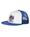 Outerstuff Men's White/royal Usmnt Defender Adjustable Trucker Hat In Multi