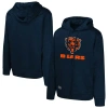 Outerstuff Navy Chicago Bears Streak Fleece Pullover Hoodie In Navy