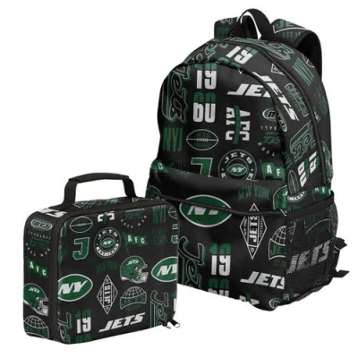 Outerstuff New York Jets Backpack And Lunchbox Set In Black