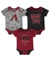 Outerstuff Newborn And Infant Boys And Girls Arizona Diamondbacks Red, Black, Heathered Gray Game Time Three-pi In Red,black,heathered Gray