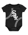 Outerstuff Newborn And Infant Boys And Girls Black Chicago White Sox Running Home Bodysuit In Black