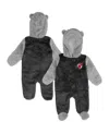 Outerstuff Newborn & Infant Black New Jersey Devils Game Nap Teddy Fleece Bunting Full-zip Sleeper In Black
